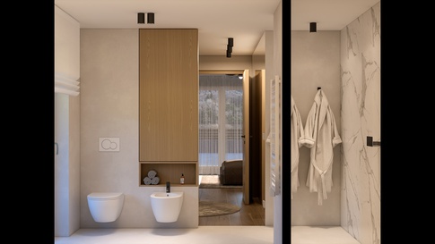 Bagno in stile contemporaneo di 7 di 1507 Interior studio