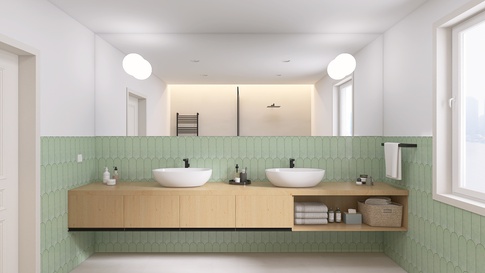 Bagno in stile scandinavo di 8 di AB09 Interior Design & Restyling