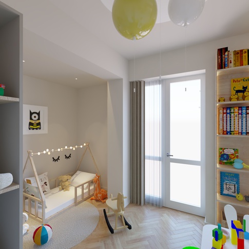 Cameretta Bambini in stile contemporaneo di 10 di SG Architetti