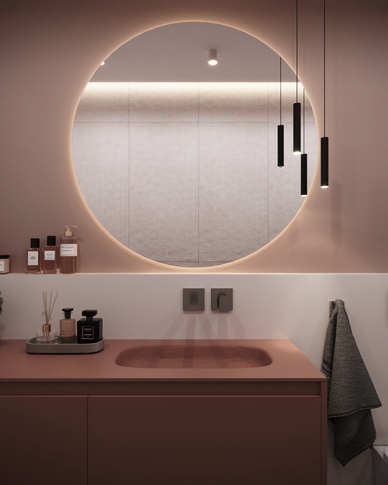 Bagno in stile contemporaneo di 5 di Doppionodo Interior