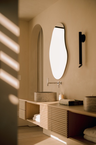 Bagno in stile mediterraneo di 20 di Andrea Benedetti Architetto