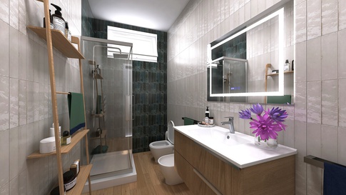 Bagno in stile moderno di 5 di WEPHOUSE