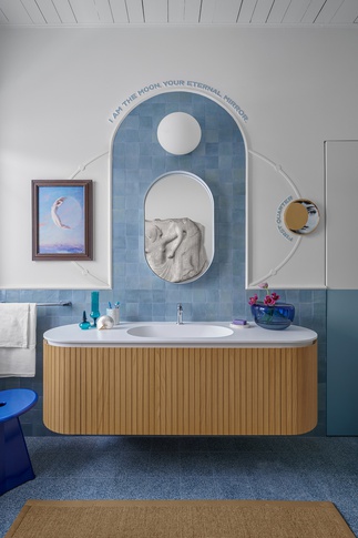 Bagno in stile eclettico di 7 di Studio Paradisiartificiali