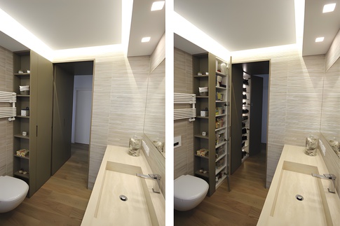 Bagno in stile contemporaneo di 7 di JFD Juri Favilli Design