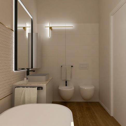 Bagno in stile contemporaneo di 8 di EasyRelooking srls