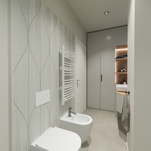 Bagno in stile contemporaneo di 6 di EasyRelooking srls