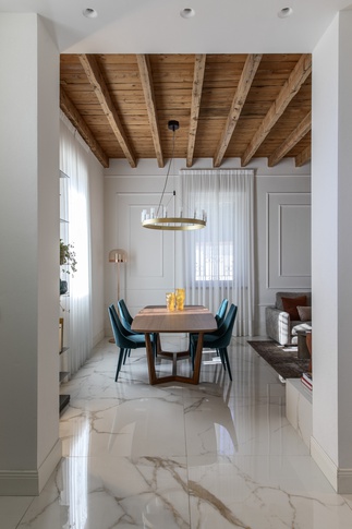 Open Space in stile moderno di 140 di CarnetCasa Open Space in stile moderno di 140 di CarnetCasa