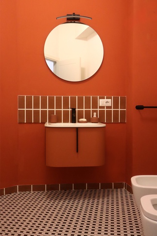 Bagno in stile eclettico di 5 di FLUSSO ~ Studio di Micol Zarola