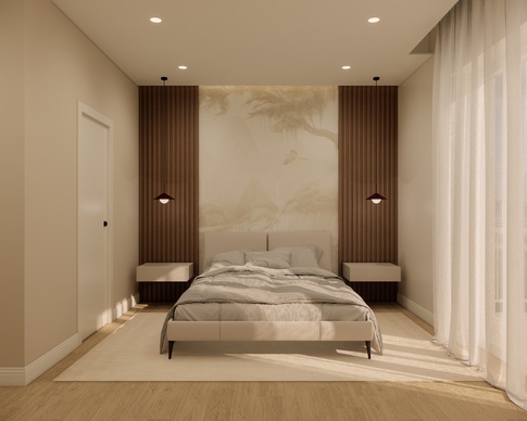 Camera da Letto in stile nordico di 12 di Arch'IN - Architettura di Interni Camera da Letto in stile nordico di 12 di Arch'IN - Architettura di Interni