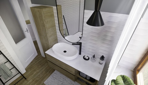 Bagno in stile moderno di 6 di Studio LABventinove