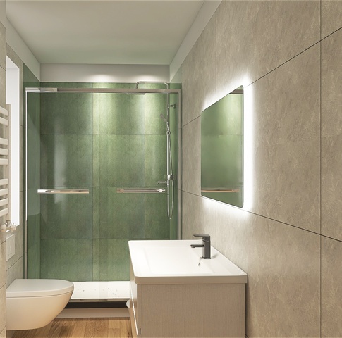 Bagno in stile moderno di 6 di As architettura