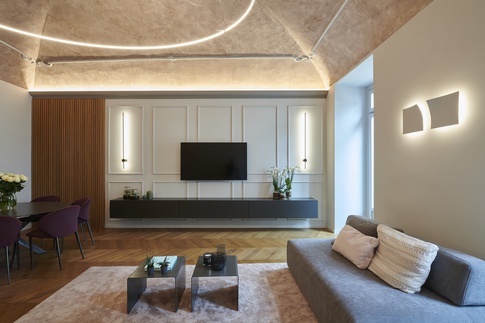 Open Space in stile contemporaneo di 60 di Carola Ribotta architetto Open Space in stile contemporaneo di 60 di Carola Ribotta architetto