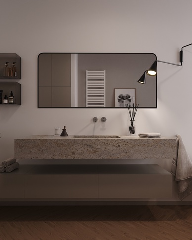 Bagno in stile moderno di 9 di Doppionodo Interior