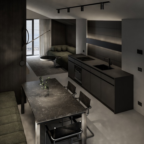 Open Space in stile contemporaneo di 35 di 1507 Interior studio Open Space in stile contemporaneo di 35 di 1507 Interior studio