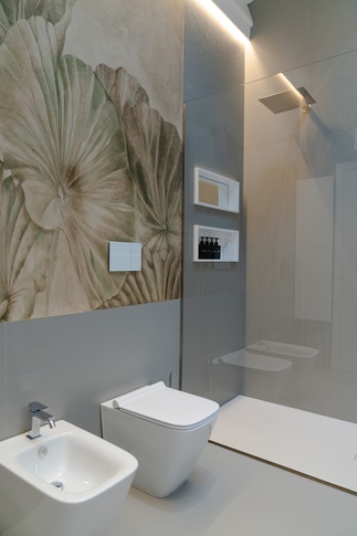 Bagno in stile contemporaneo di 6 di Stefano Bergami studio interior design