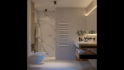 Bagno in stile contemporaneo di 7 di 1507 Interior studio