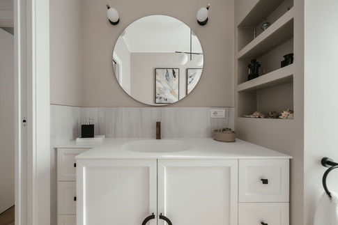 Bagno in stile classico di 6 di Annalisa Carli Architetto