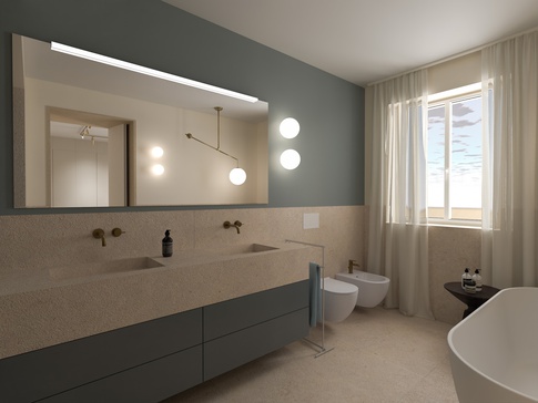 Bagno in stile contemporaneo di 10 di EasyRelooking srls