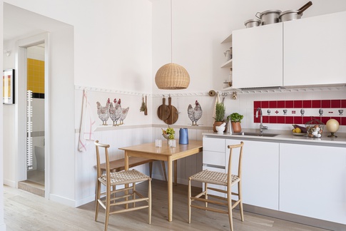 Sala da Pranzo in stile eclettico di 9 di Studio Paradisiartificiali