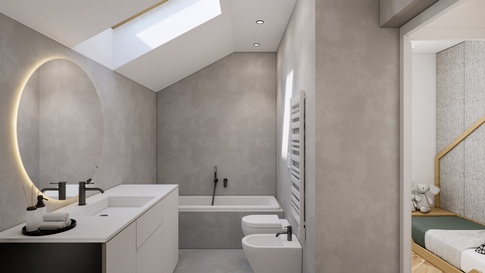 Bagno in stile contemporaneo di 6 di 1507 Interior studio