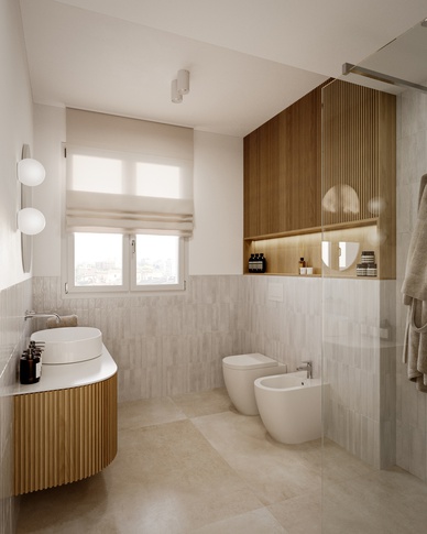 Bagno in stile moderno di 7 di doppiozero interior