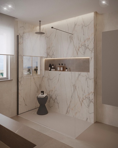 Bagno in stile moderno di 12 di Doppionodo Interior