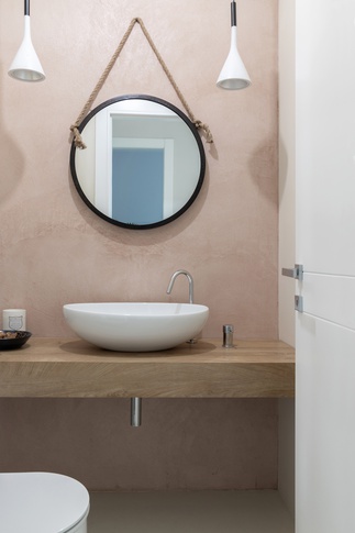 Bagno di Servizio in stile contemporaneo di 2 di Giuseppe Falcone Architetto