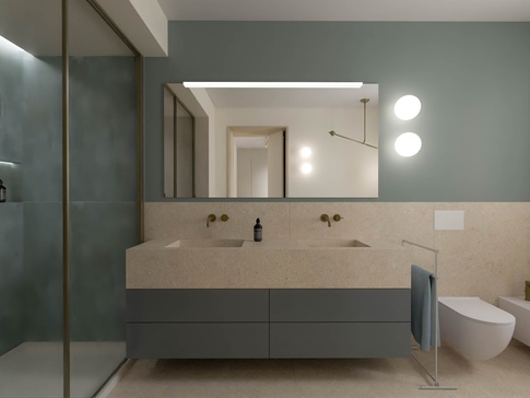 Bagno in stile contemporaneo di 10 di EasyRelooking srls