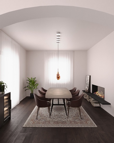 Sala da Pranzo in stile minimal di 20 di Doppionodo Interior