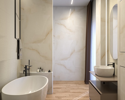 Bagno in stile moderno di 5 di Carusone D+B