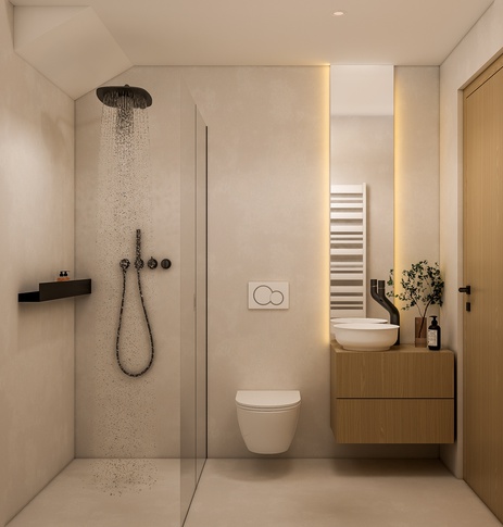 Bagno in stile contemporaneo di 3 di 1507 Interior studio