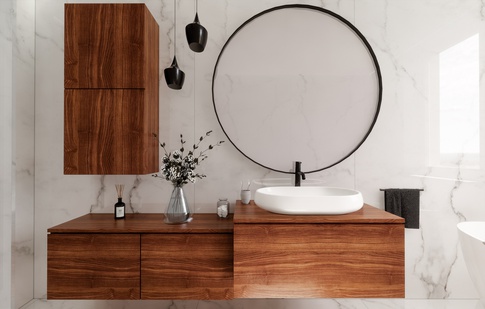 Bagno in stile moderno di 8 di Studio LABventinove