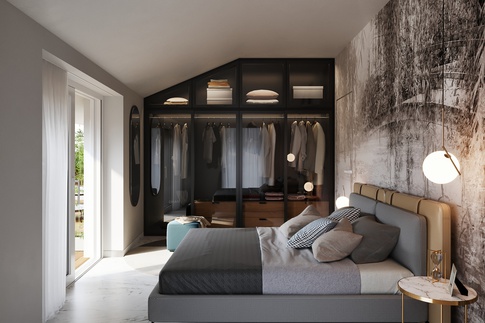 Open Space in stile contemporaneo di 115 di SEGNI STUDIO Open Space in stile contemporaneo di 115 di SEGNI STUDIO