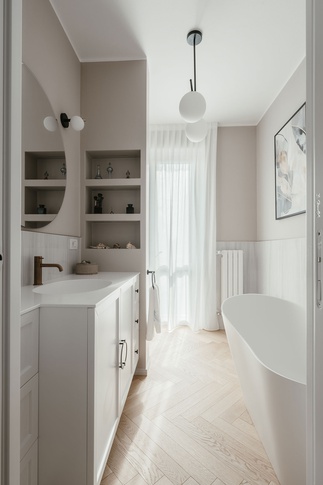 Bagno in stile classico di 6 di Annalisa Carli Architetto