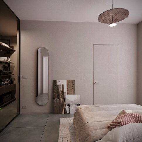 Camera da Letto in stile contemporaneo di 18 di Doppionodo Interior