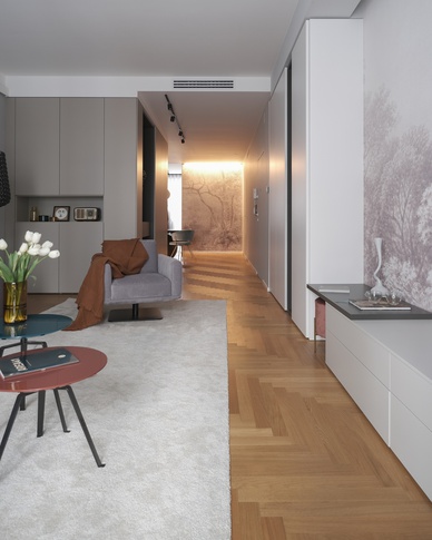 Open Space in stile contemporaneo di 50 di Michela Cordisco Interiors