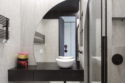 Bagno di Servizio in stile contemporaneo di 4 di kkarchitecture