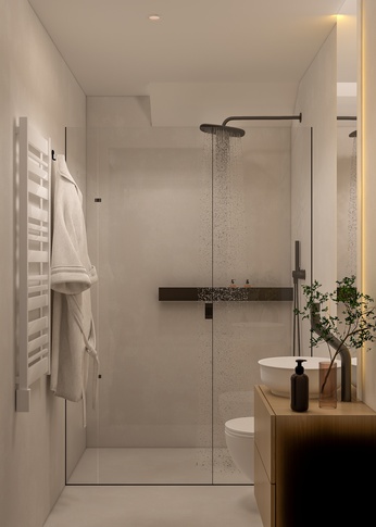 Bagno in stile contemporaneo di 3 di 1507 Interior studio