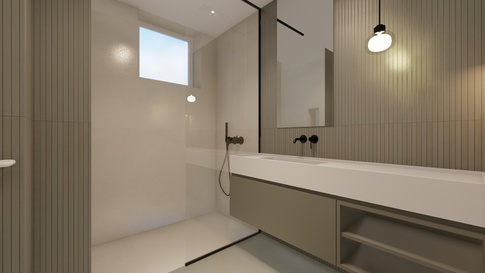 Bagno in stile contemporaneo di 5 di areadieci