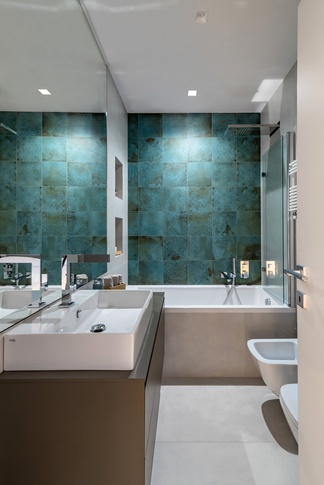 Bagno in stile moderno di 4 di MARTINA MAMELI ARCHITETTO