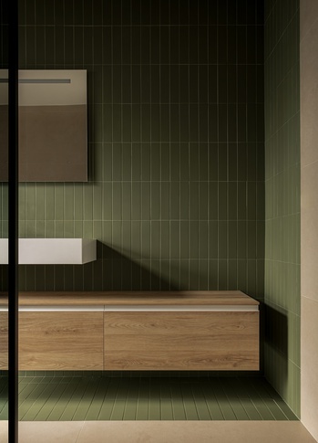 Bagno in stile minimal di 8 di Cristina Massimino Architetto