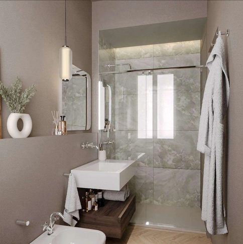 Bagno in stile moderno di 5 di Doppionodo Interior