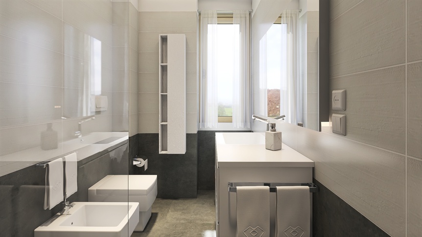 Bagno in stile moderno di 5 di Nicoletta Russo Interior Designer