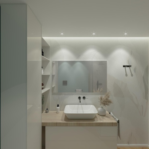 Bagno in stile contemporaneo di 5 di SG Architetti