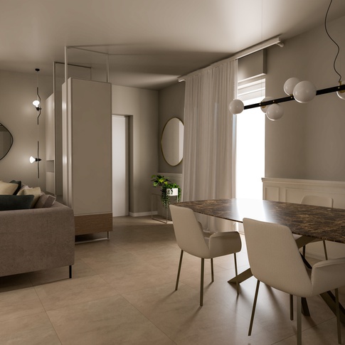 Soggiorno in stile contemporaneo di 25 di EasyRelooking srls