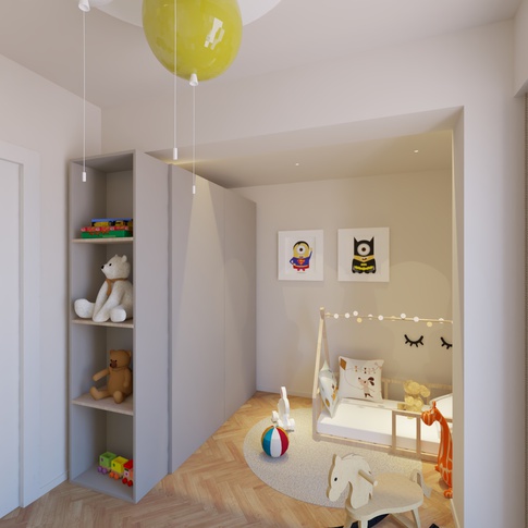 Cameretta Bambini in stile contemporaneo di 10 di SG Architetti