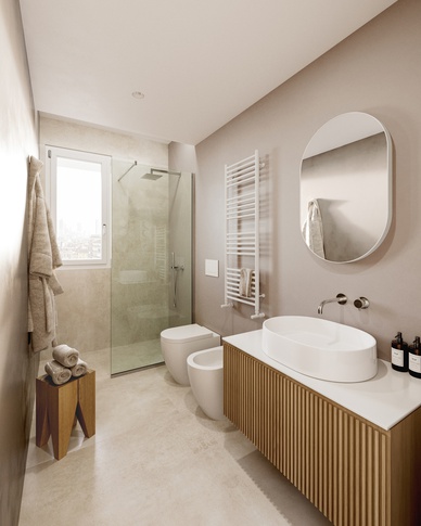 Bagno in stile moderno di 5 di doppiozero interior