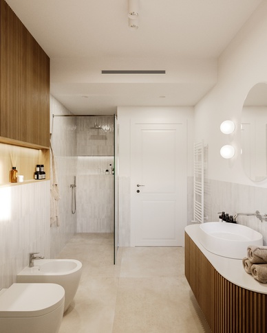 Bagno in stile moderno di 7 di doppiozero interior