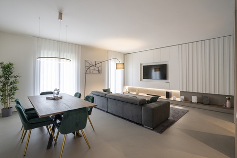 Soggiorno in stile moderno di 41 di L2 architecture + interior design