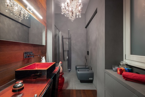 Bagno in stile contemporaneo di 6 di officineMAMA